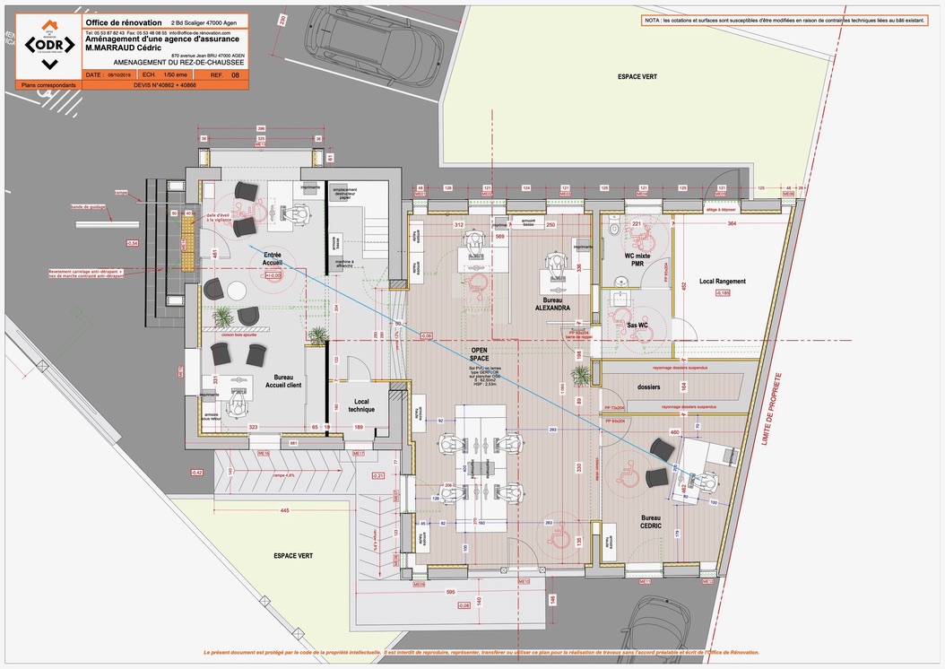 Réalisation ODR - Bureaux tertiaire
